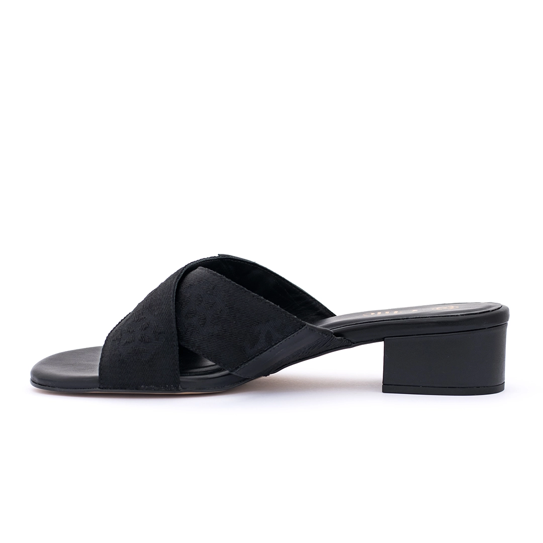 Nappa Leather Block Heel Sandals for Women